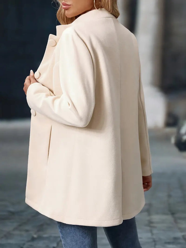 Juliette | Elegante Staande Kraag Knopenjas
