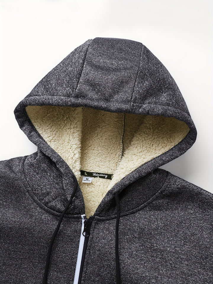 Russell | Gezellige Hooded Zip-Up Jas
