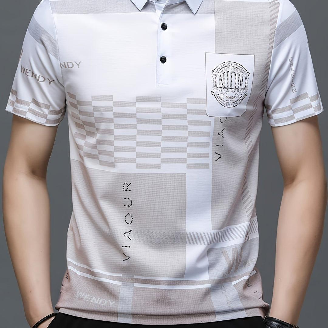 Nathaniel | Verfijnde Kleurblok Polo Shirt