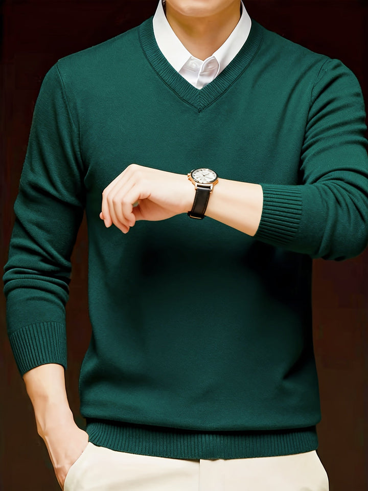 Emory | Klassieke V-hals Pullover