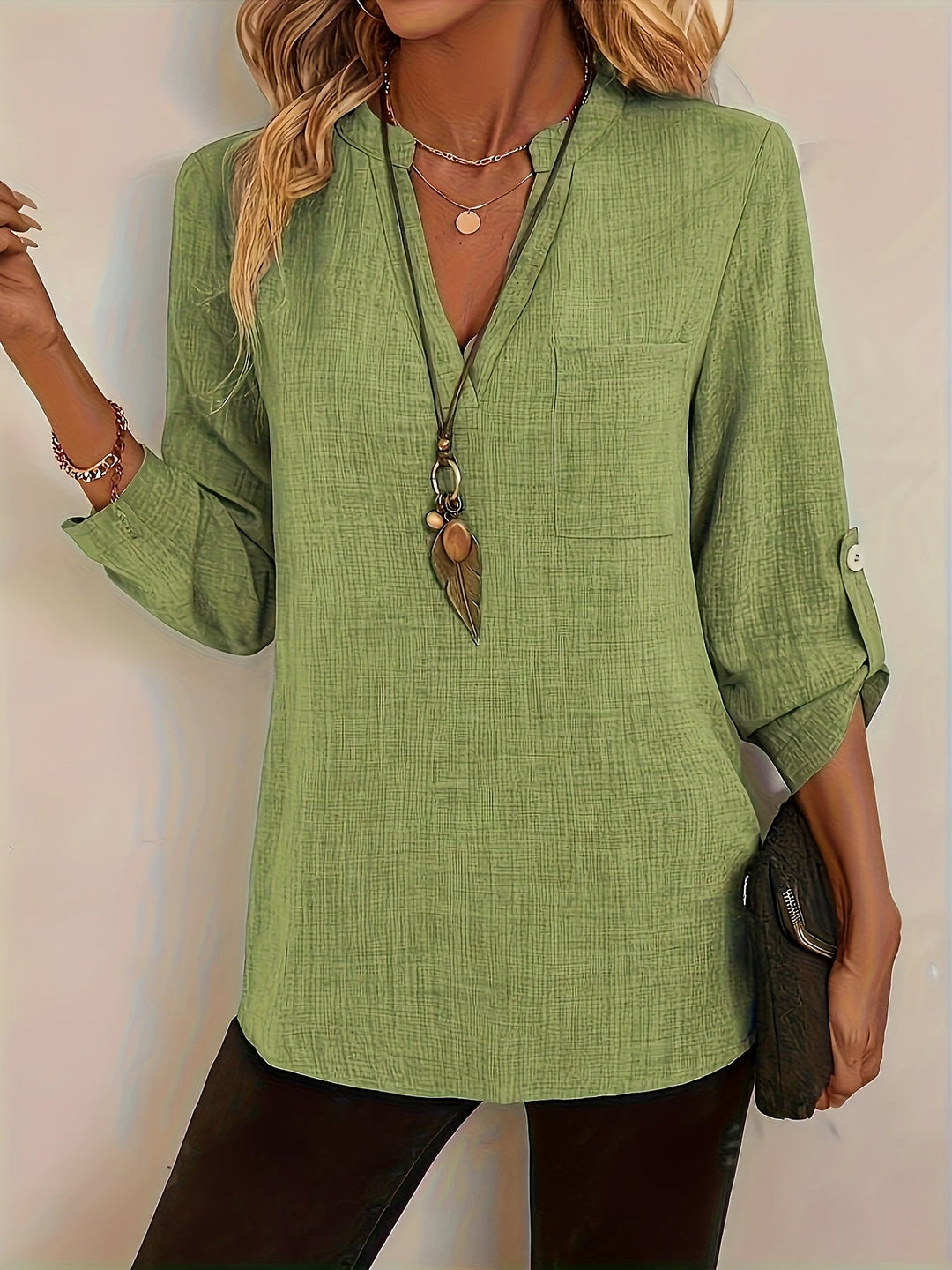 Ophelia | Relaxed V-Hals Blouse
