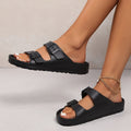 Simone | Dubbele Gesp Comfort Sandalen