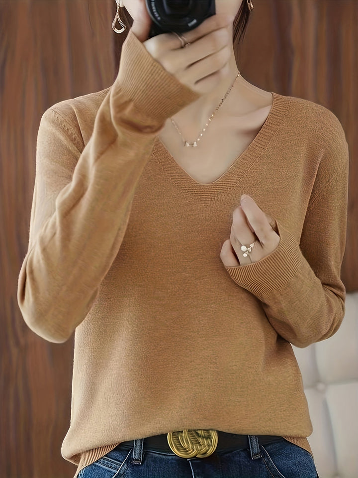 Selene | Zachte V-Hals Trui