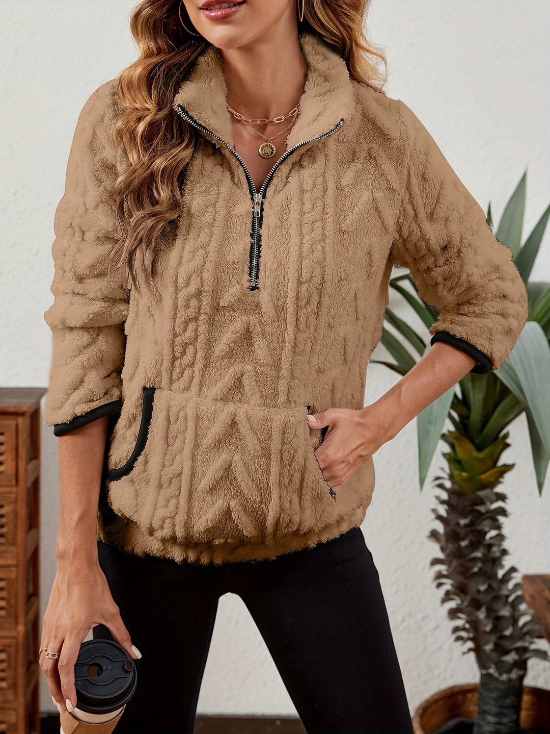 Delilah | Gezellige Half-Zip Pullover