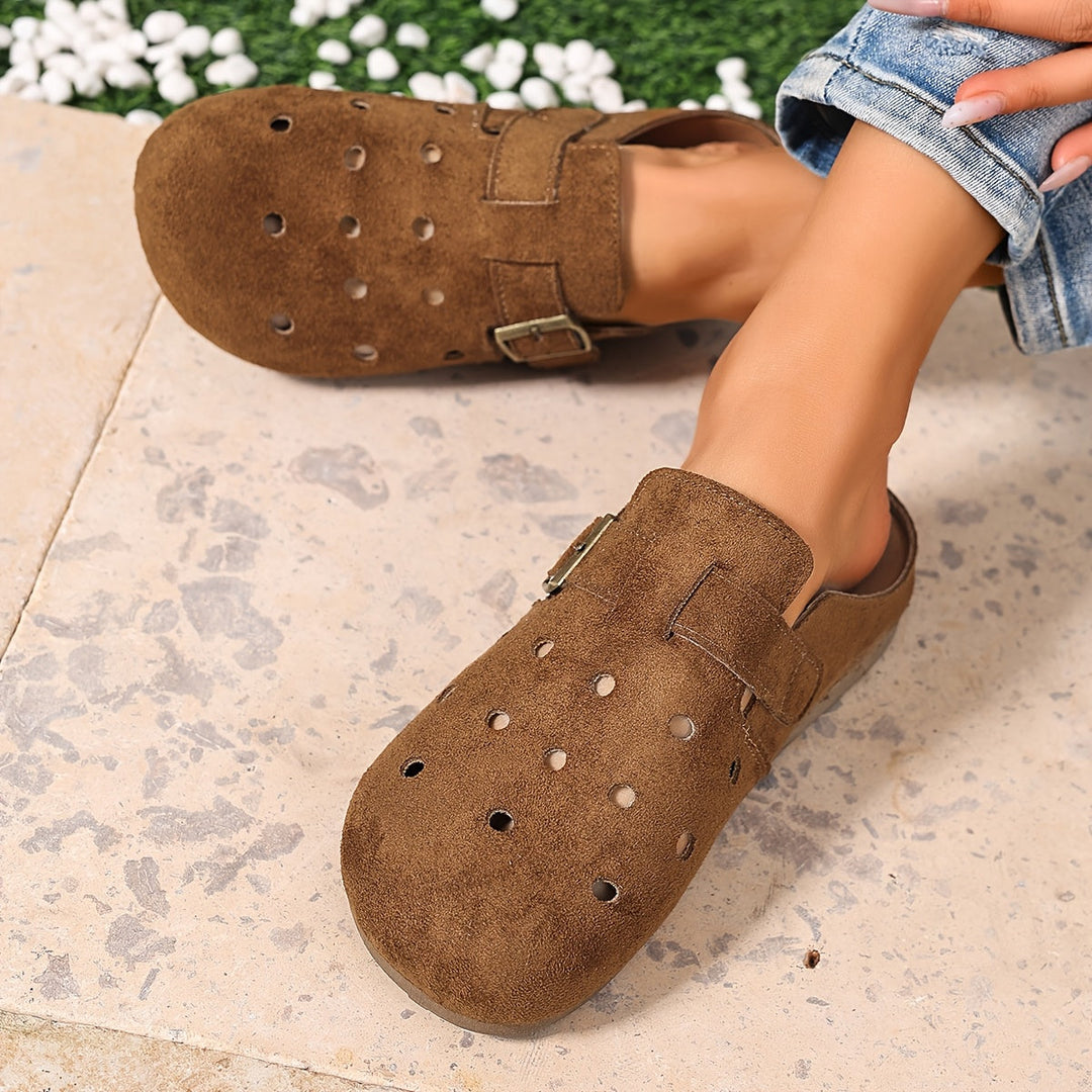 Marion | Slip-On Klompen met Gesp-Detail