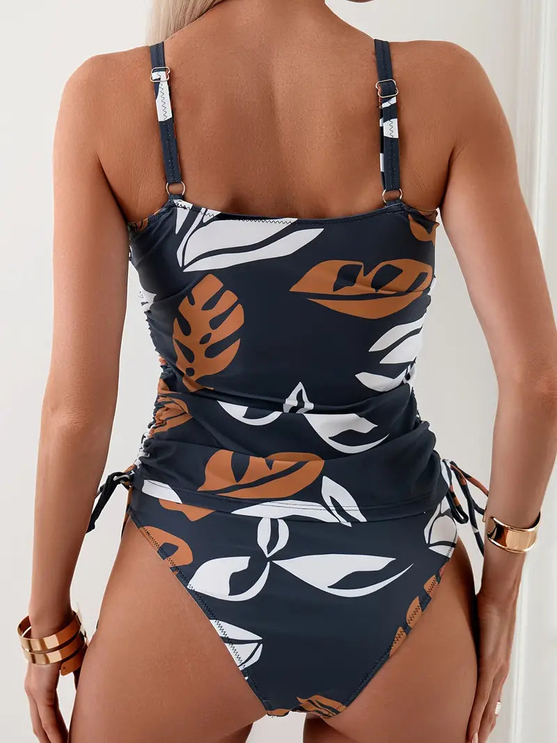 Natalie | Stijlvolle Geprinte Tankini Badpak