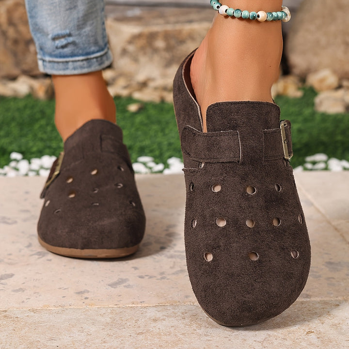 Marion | Slip-On Klompen met Gesp-Detail