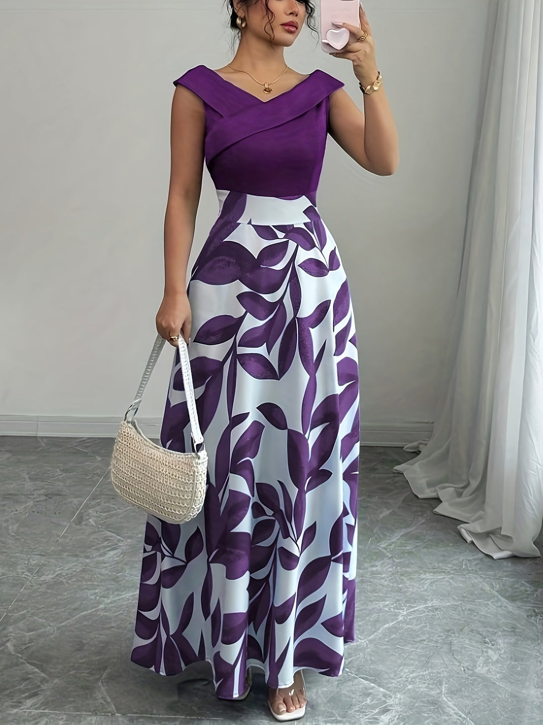 Lucille | Elegante Bloemen Maxi Jurk