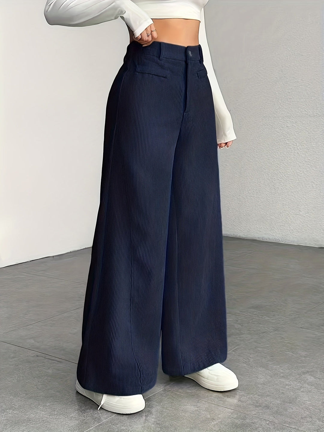 Kimberly | Hoge Taille Wijde Pantalon