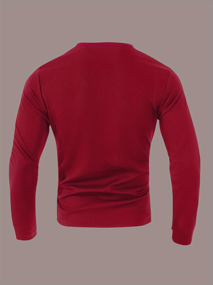 Curtis | Getextureerde Lange Mouwen Henley