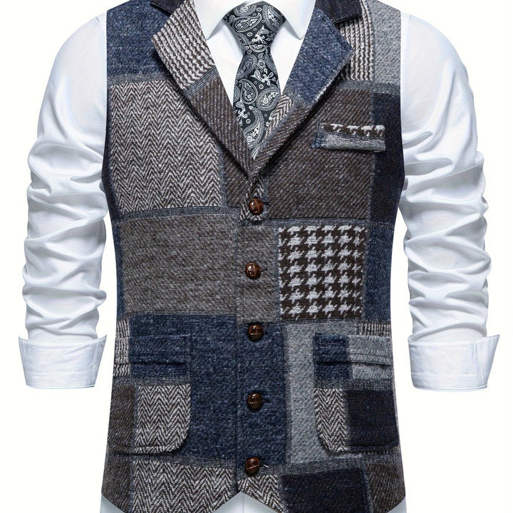Tobias | Patchwork Op maat Gemaakt Vest