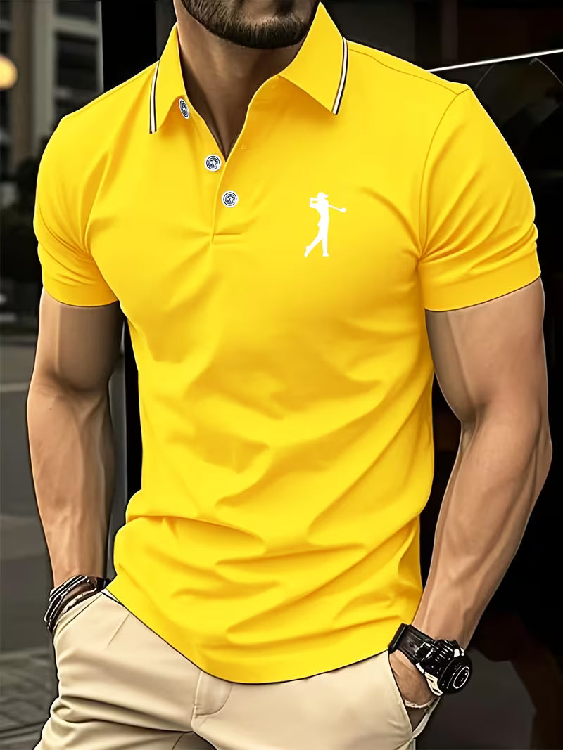 Arnold | Casual Korte Mouwen Golf Gedrukt Shirt