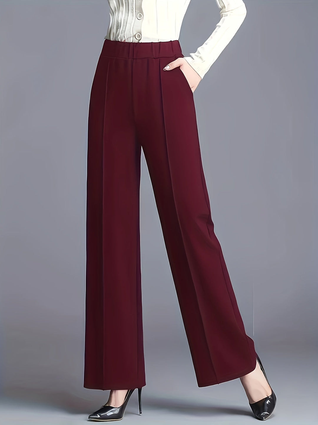 Claudia | Hoge Taille Wijde Pantalon
