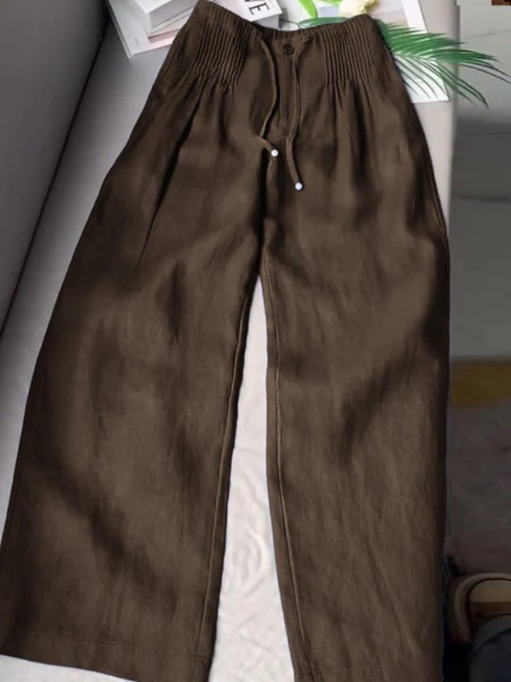 Camilla | Elegante Wijde Pantalon van Kant