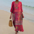 Natalia | Losse Boho Maxi Jurk