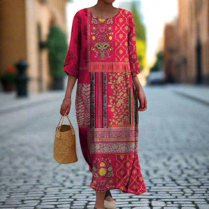 Natalia | Losse Boho Maxi Jurk