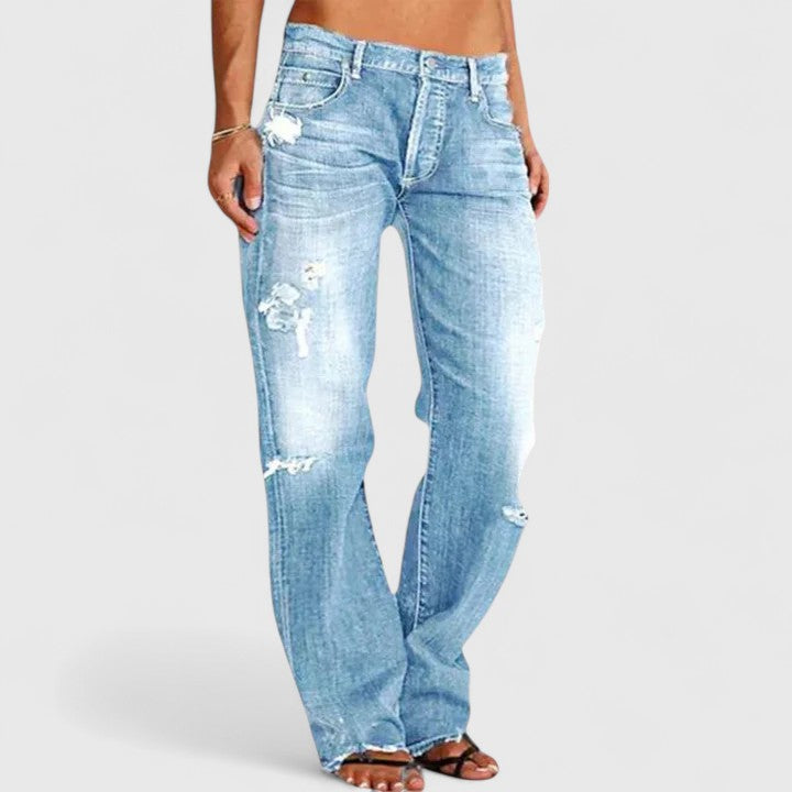 Delaney | Robuuste Wijde Jeans