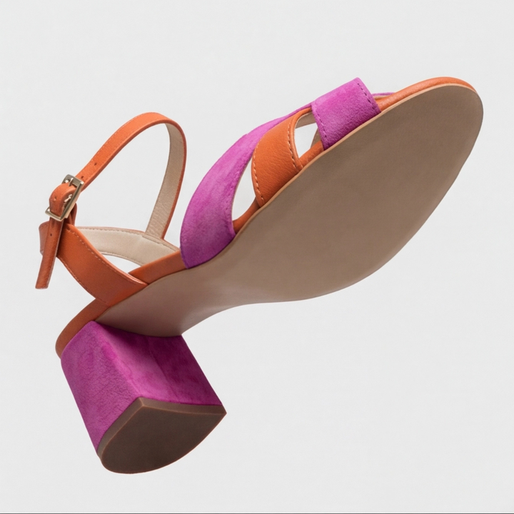 Amanda | Orthopedische Kleurblok Chunky Hakken
