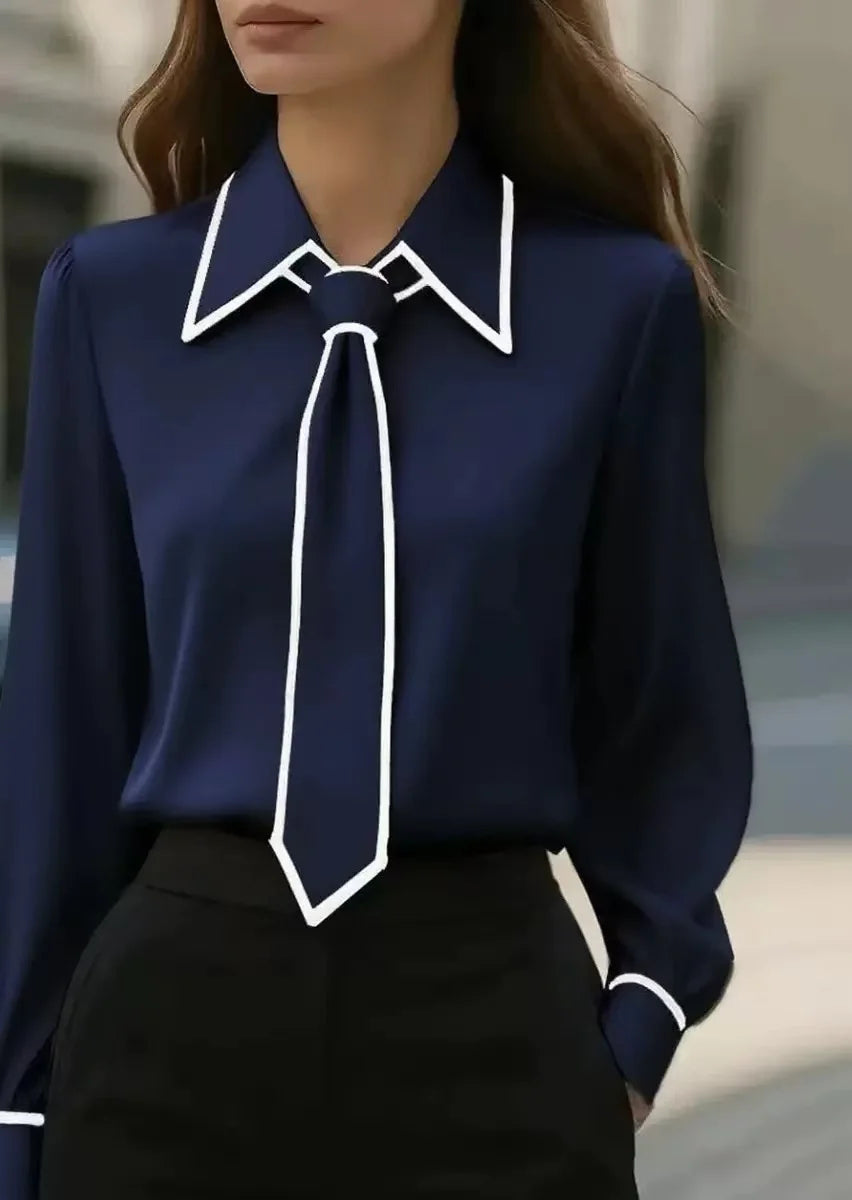 Adelina | Contrast Strik Blouse