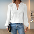 Marlene | Elegante Blouse met Kantafwerking