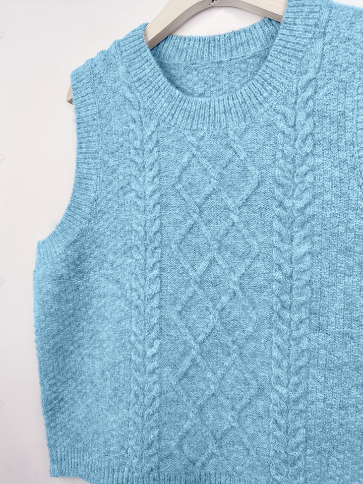 Brooke | Kabelgebreide Sweater Vest
