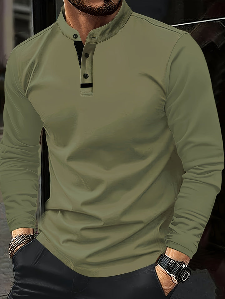 Jasper | Verfijnde Lange Mouwen Henley