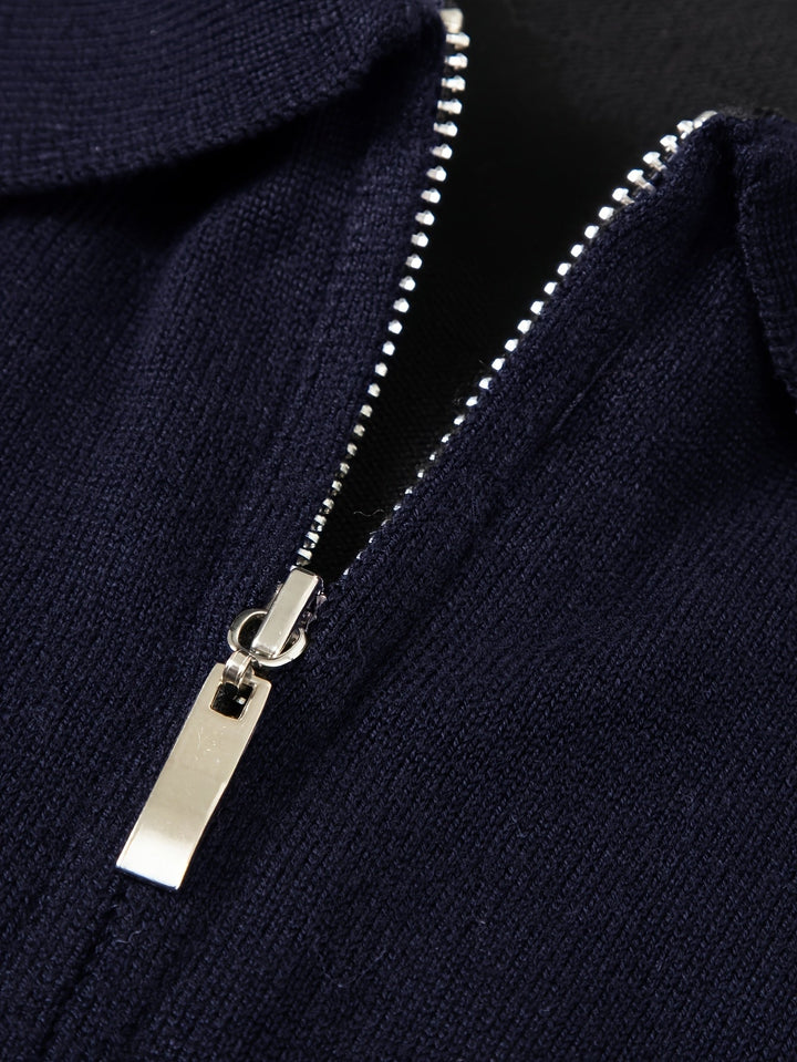 Donovan | Verfijnde Quarter-Zip Polo Sweater