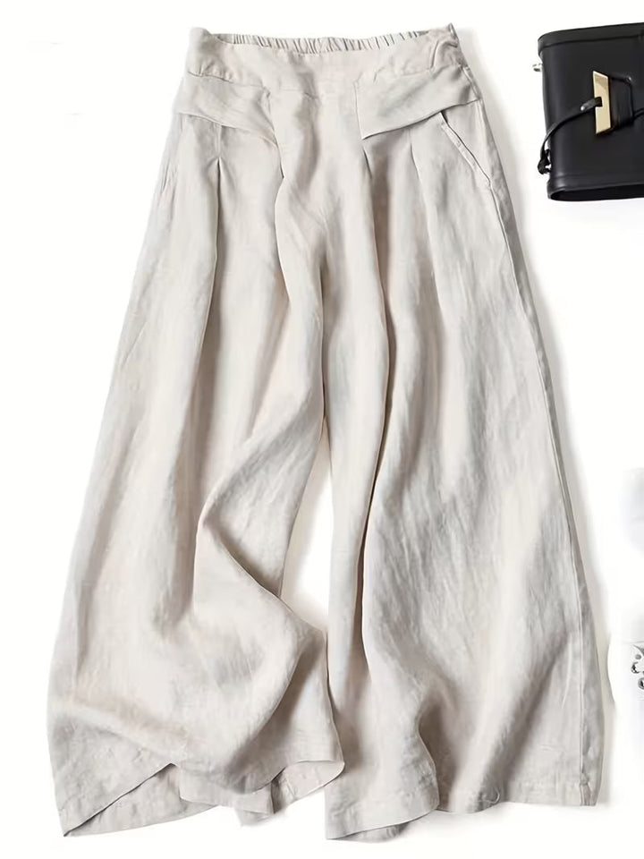 Valeria | Ademend Losse Wijde Pantalon