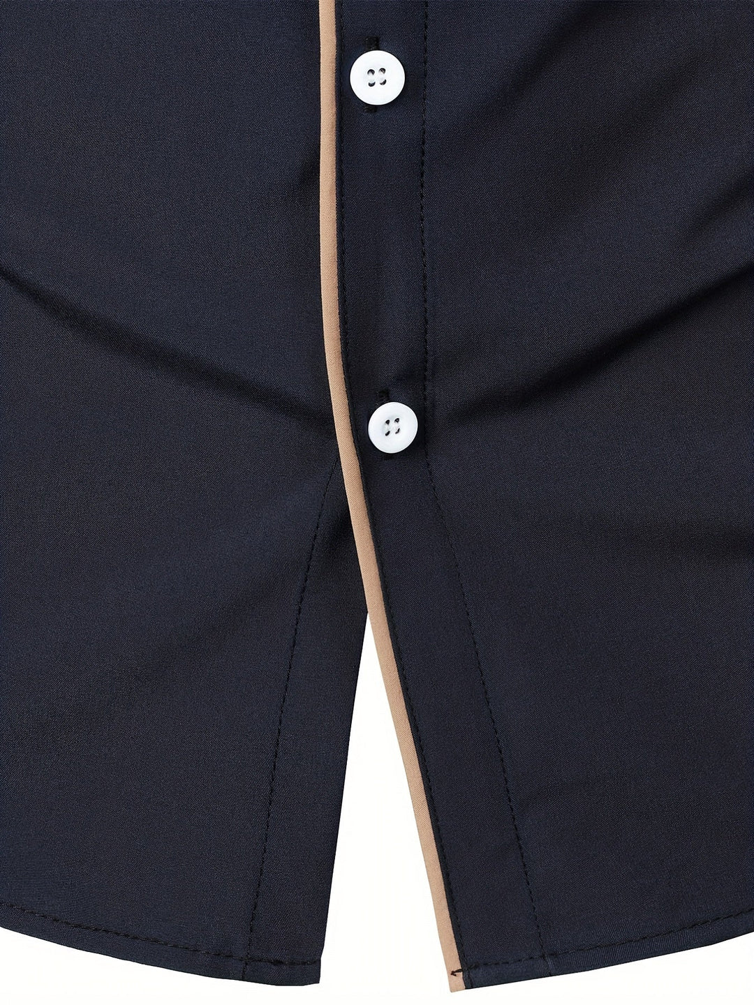 Lucille | Contrast-Trim Lange Mouw Shirt