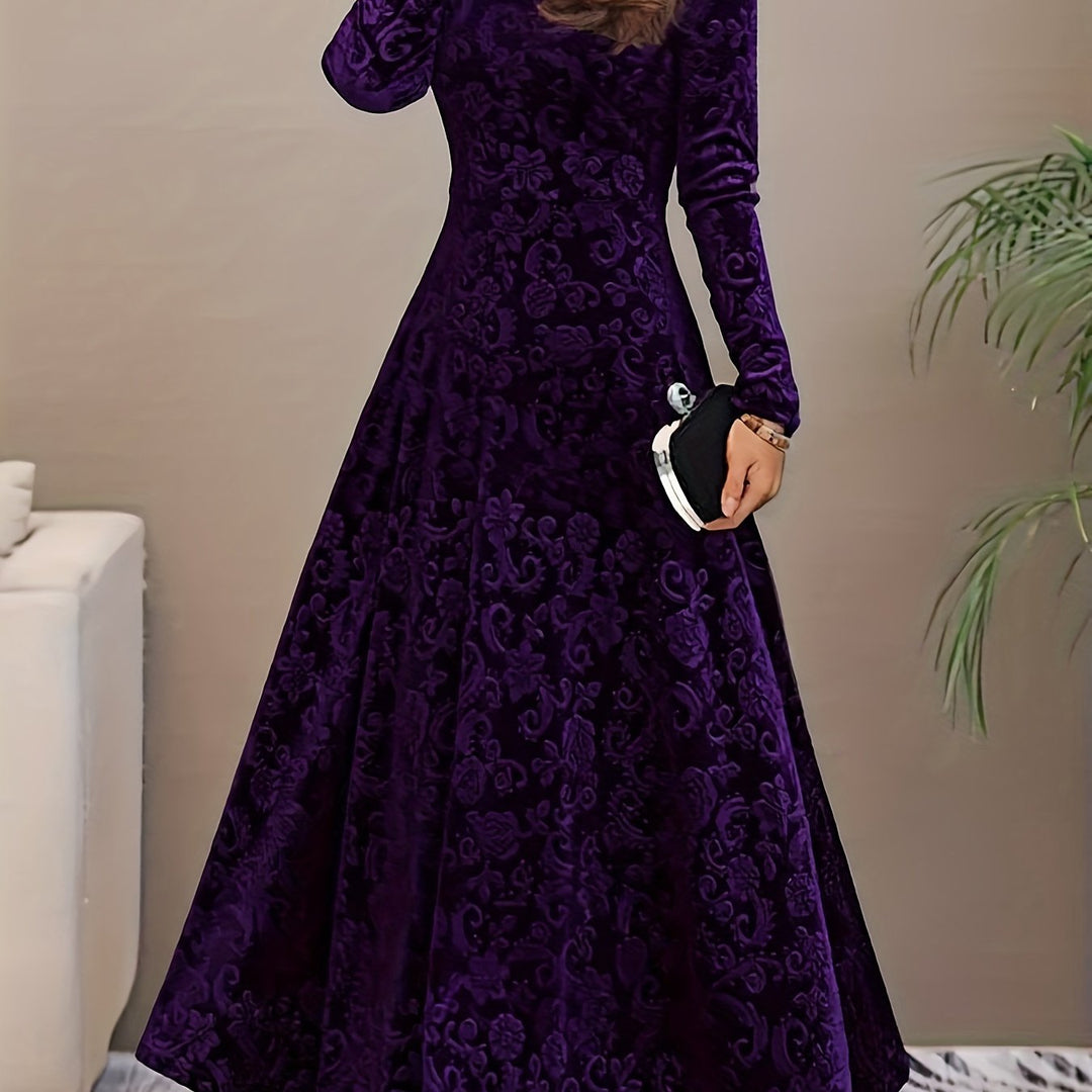Adeline | Elegante Midi-jurk met Lange Mouwen