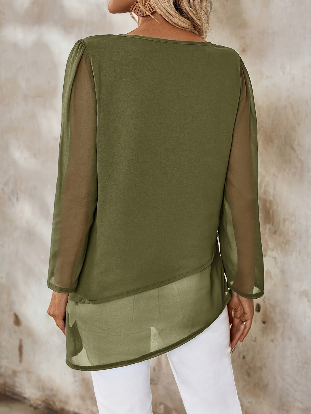 Annika | Gelaagde Vloeiende Blouse