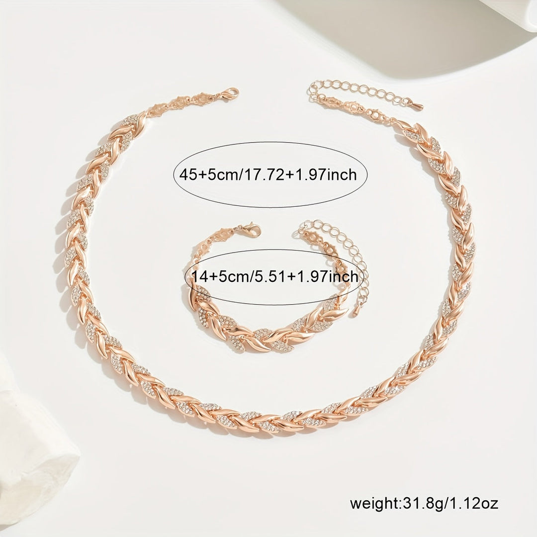 Marlene | Elegante Ketting en Armband Set