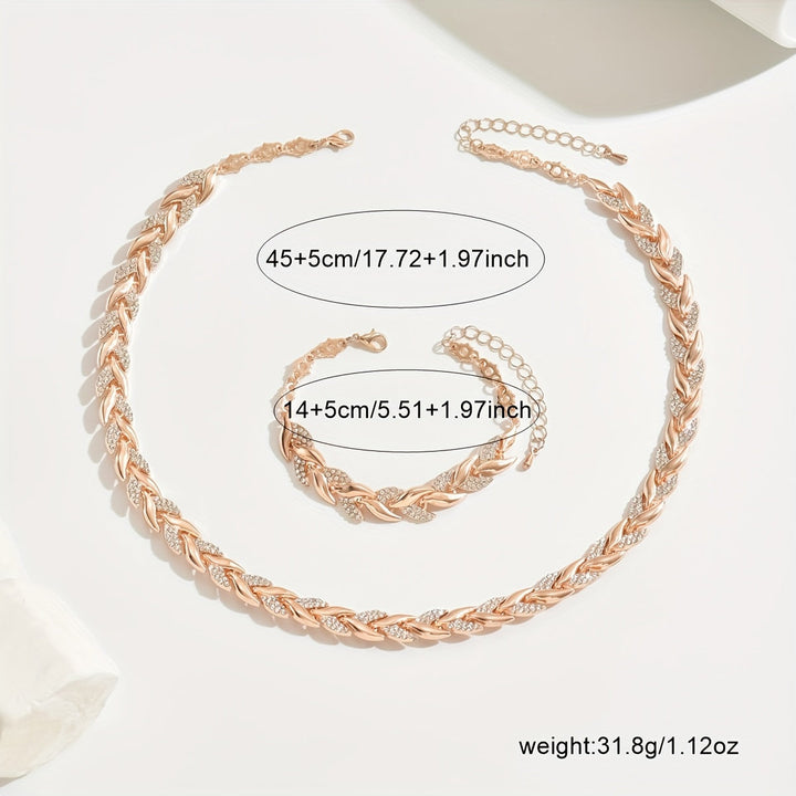 Marlene | Elegante Ketting en Armband Set