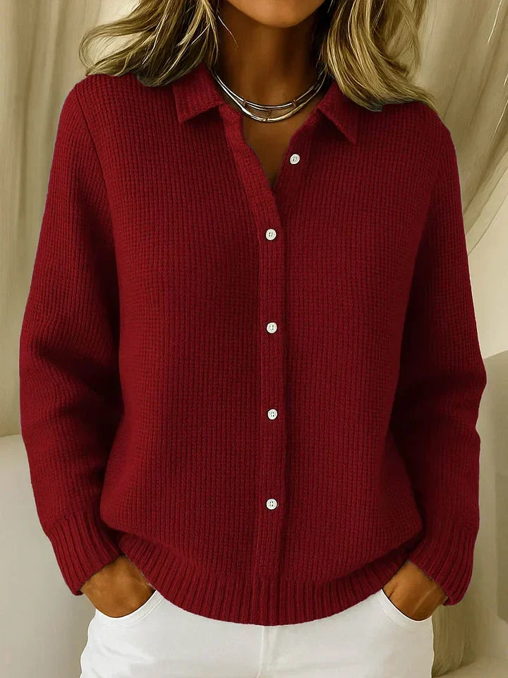Harlow | Elegante Cozy Brei Cardigan