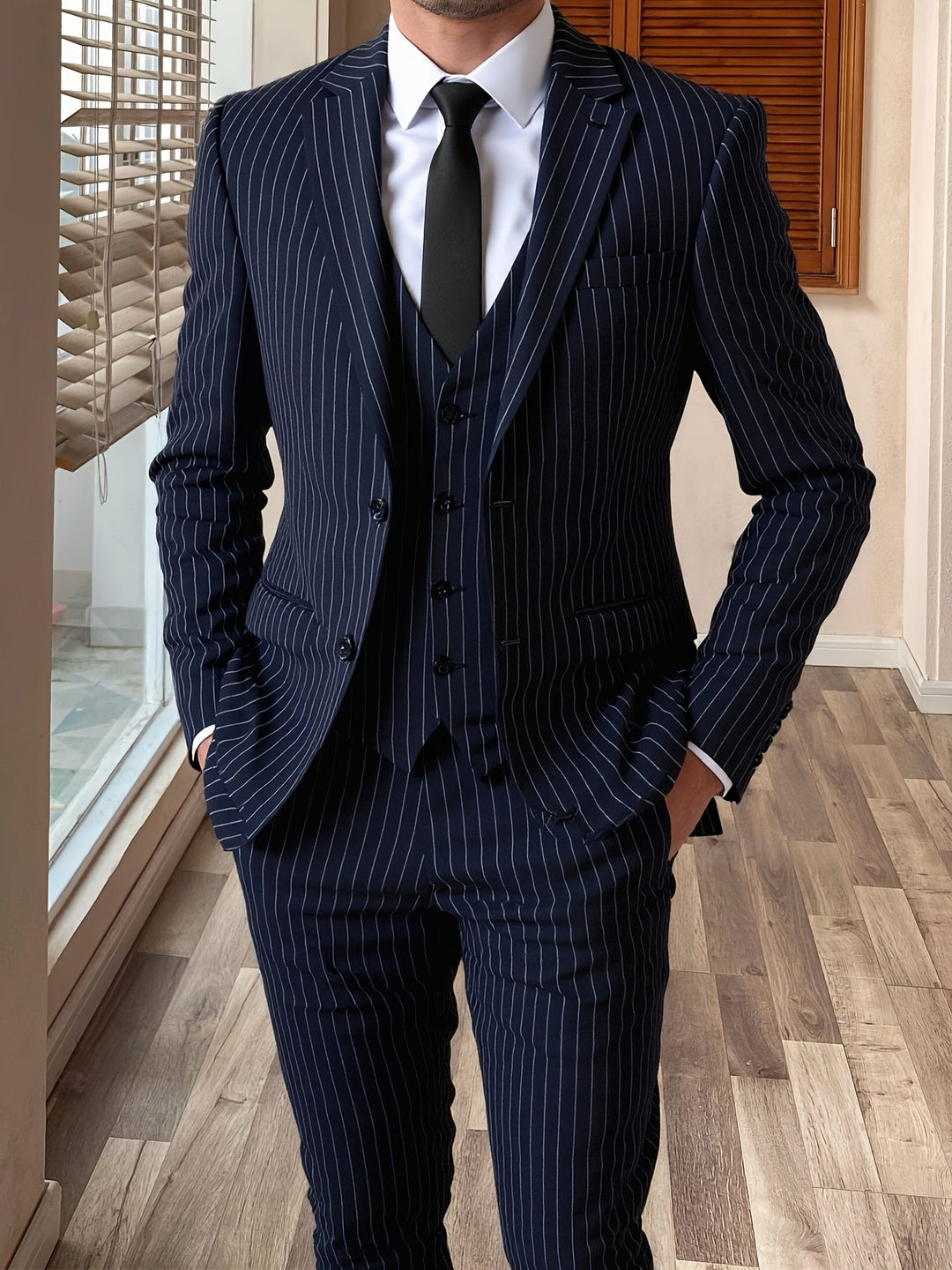 Sullivan | Drie-delige Pinstripe Pak