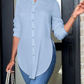 Quinn | Verfijnde Knop-Voorkant Blouse