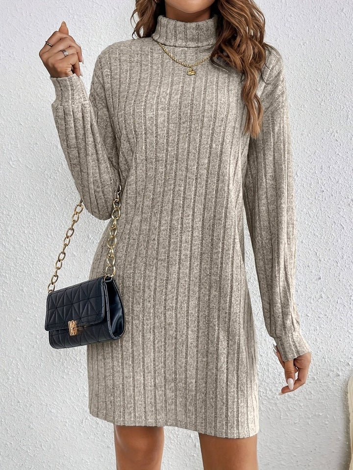 Florence | Geribbelde Coltrui Jurk