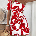 Nadine | One-Shoulder Puff Sleeve Dress