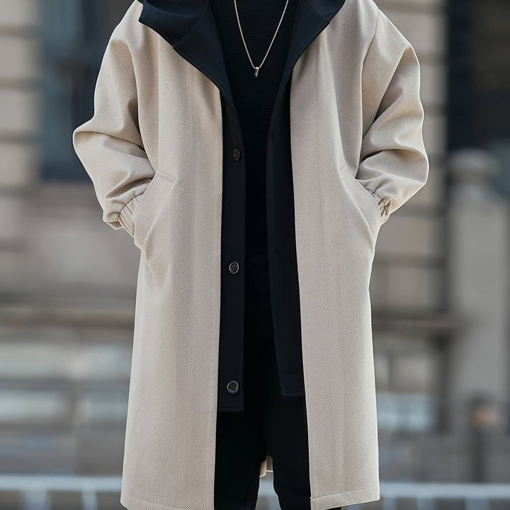 Harrison | Verfijnde Lange Hooded Coat