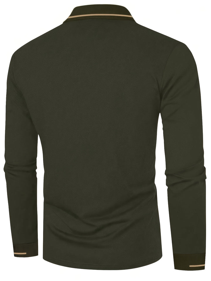 Dalton | Verfijnde Lange Mouwen Polo Shirt