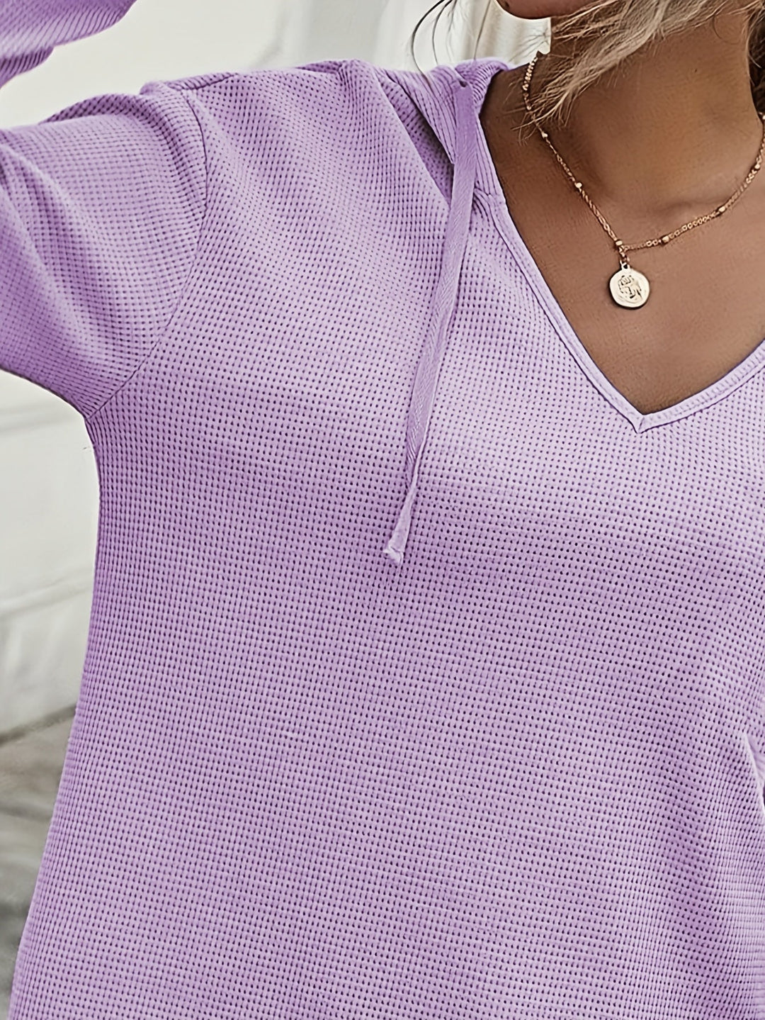 Kendra | Ontspannen V-Hals Hoodie