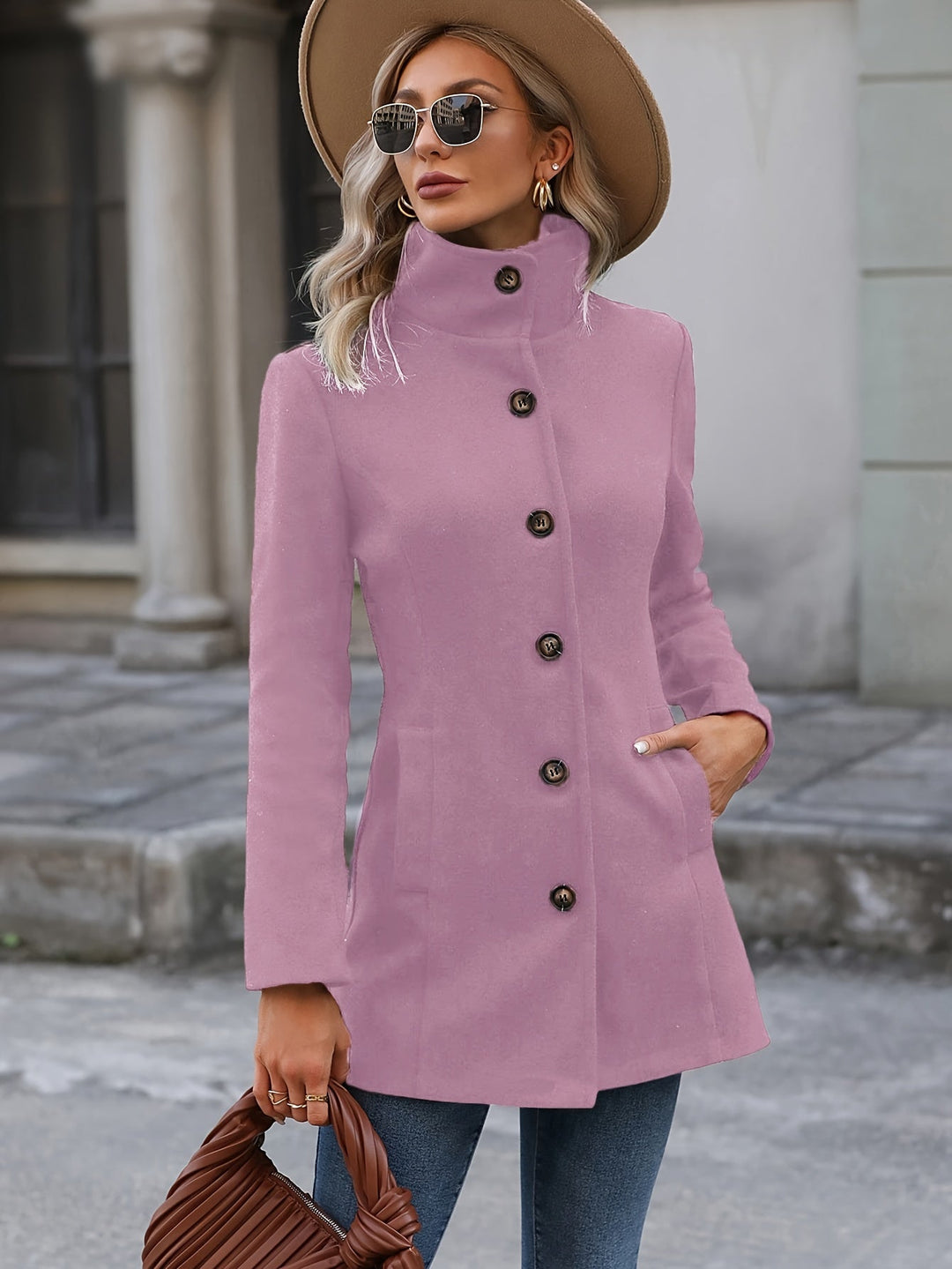 Annalise | Taille-verminderende mid-length jas