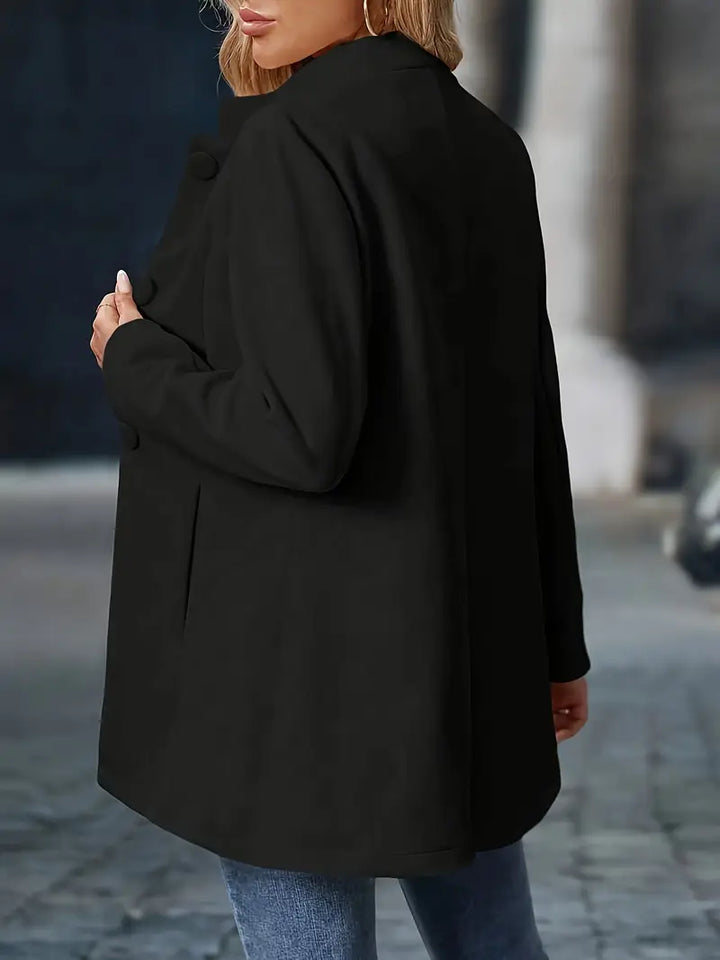 Juliette | Elegante Staande Kraag Knopenjas