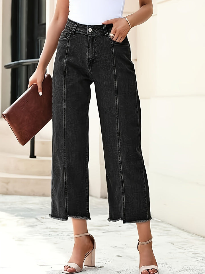 Denise | Op Maat Gemaakte Cropped Rechte Jeans