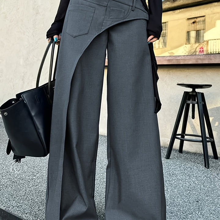 Claudia | Brede-Pijp Hoge Taille Broek