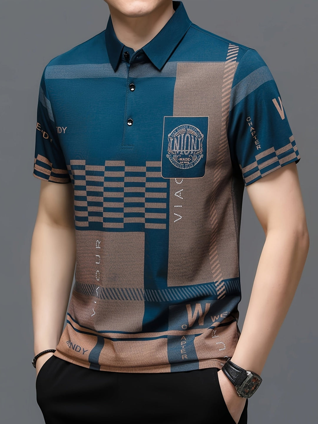 Nathaniel | Verfijnde Kleurblok Polo Shirt