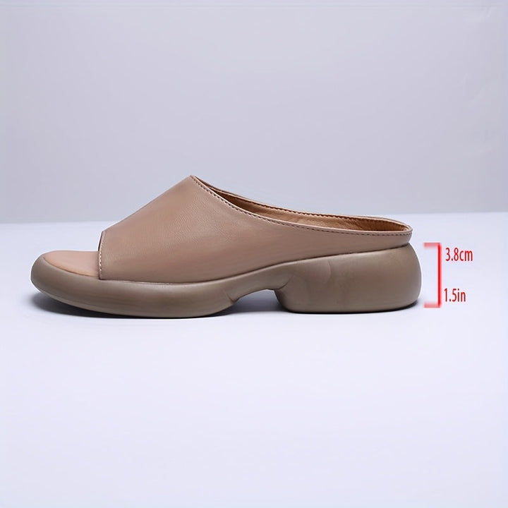 Cora | Elegante Platform Slide Sandalen