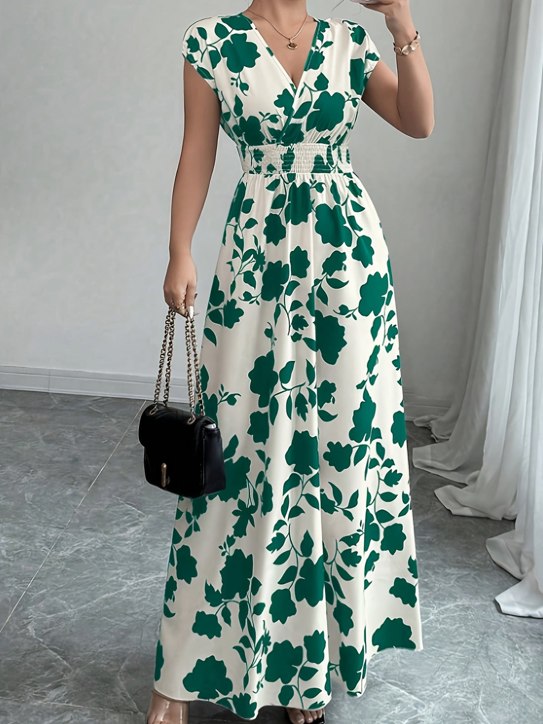 Delilah | Vloeiende Bloemen Maxi Jurk