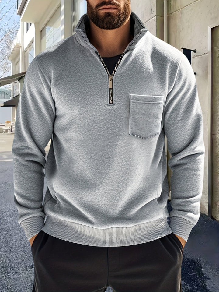 Emmett | Verfijnde Half-Zip Pullover