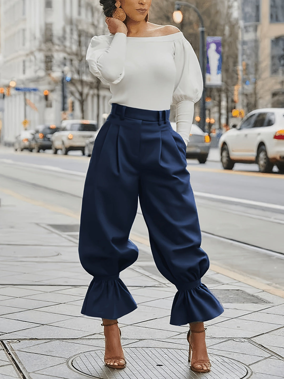 Maren | Rimpelzoom Wijde Pantalon